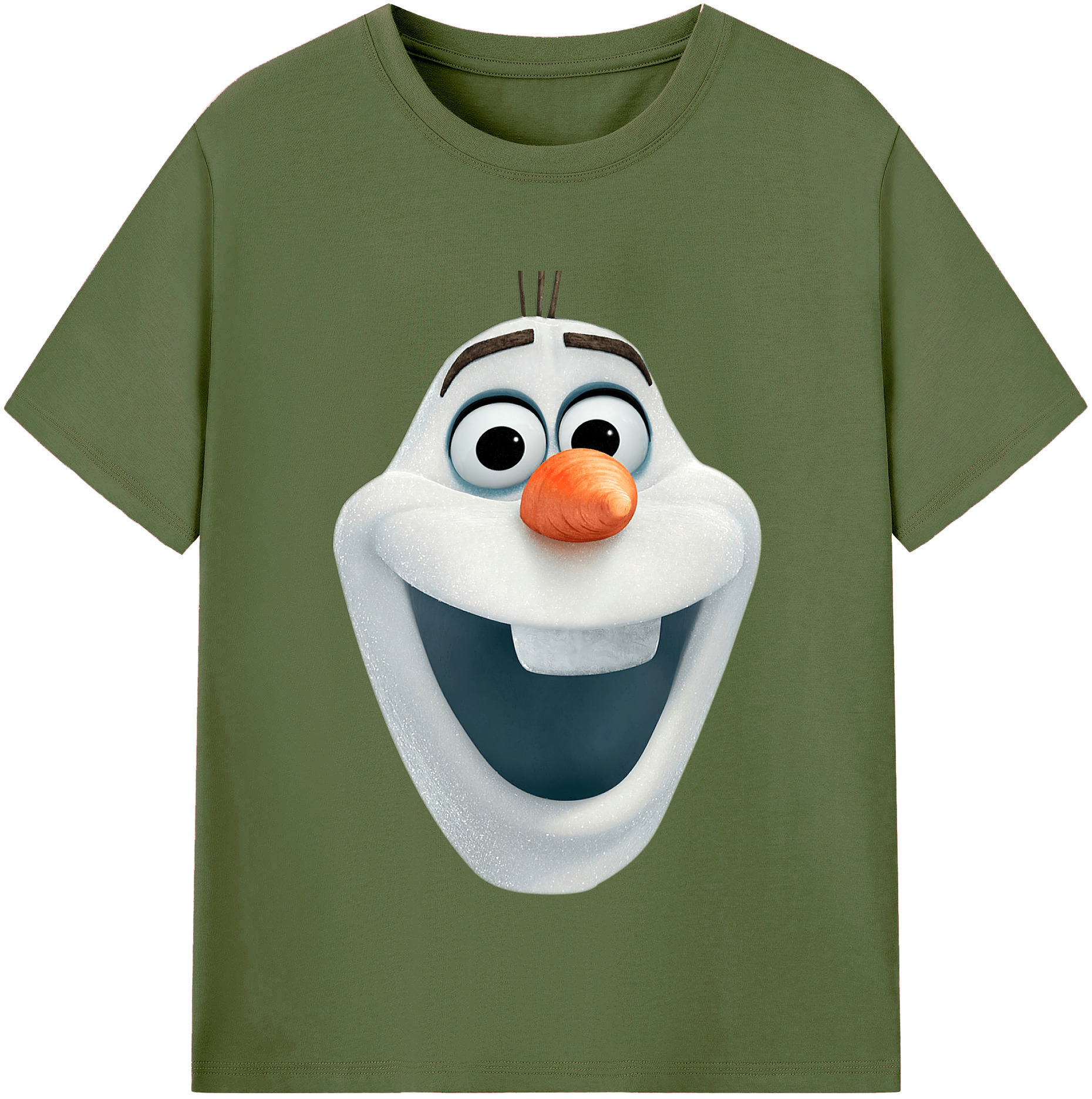 （画像用） アナと雪の女王 アンナ エルサ Frozen Anna Elsa 綿100％半袖Tシャツ（フロントプリント）